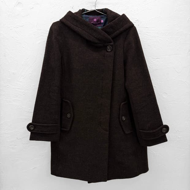 earth music&ecology 울 후드 코트