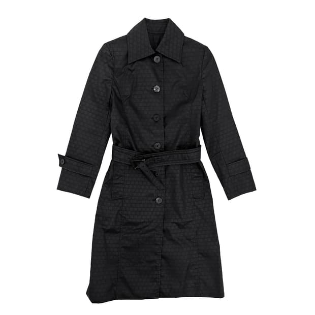 Hysteric Glamour Monogram Belted Coat