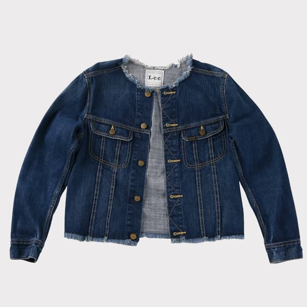 [여성 M] LEE리  컷오프 데님자켓