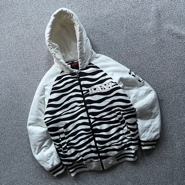 칼카니 지브라패턴 후드집업