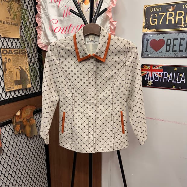 Courreges, Jacquard Monogram Jacket