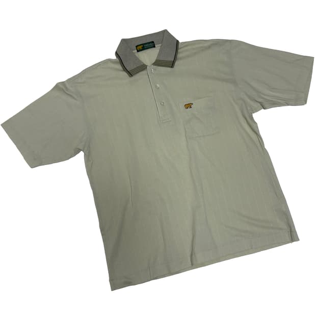 골든베어 바이 잭 니클라우스 버티컬 스트라이프 카라 티셔츠