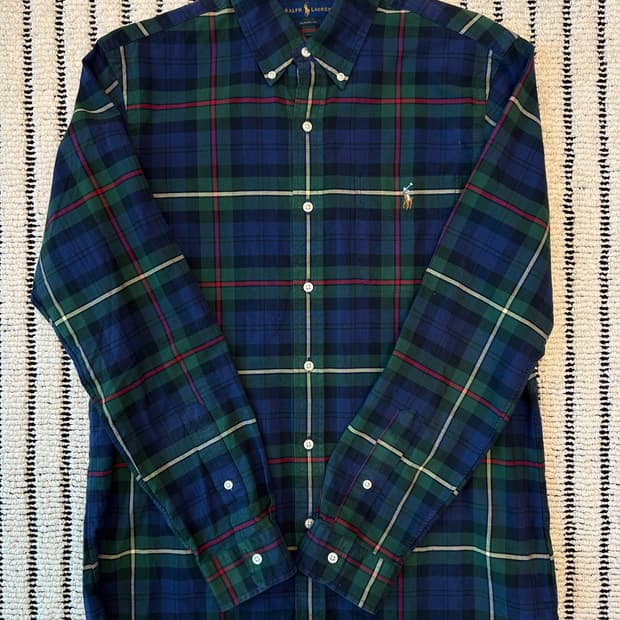 폴로 랄프로렌 체크 옥스포드 셔츠 (classic fit)