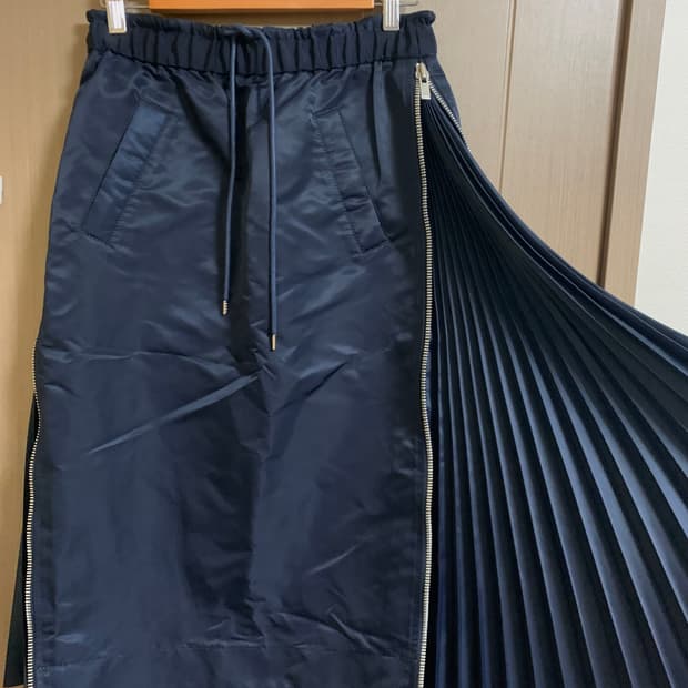 사카이 sacai 플리츠 레이어드 스커트