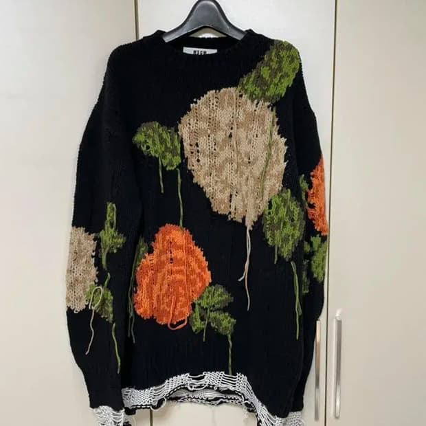 MSGM 여성 울 롱 스웨터 S size