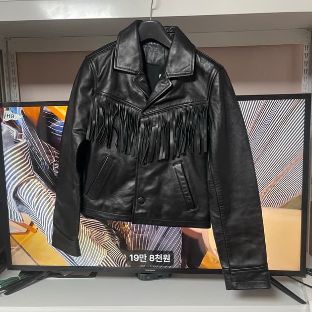 아미 웨스턴 프린지 가죽자켓