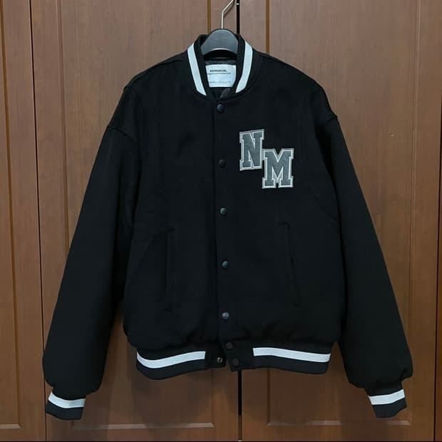 노매뉴얼 테일러 바시티 자켓 블랙 M