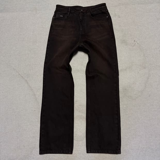 우영미 WYM 다크 브라운 데님 팬츠