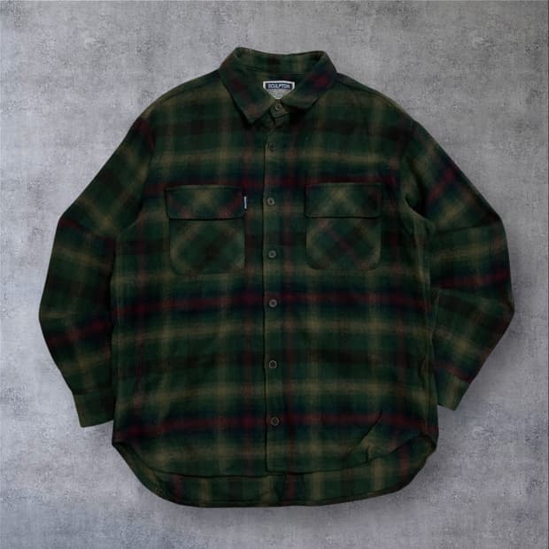 스컬프터 레트로 믹스 컬러 체크 셔츠