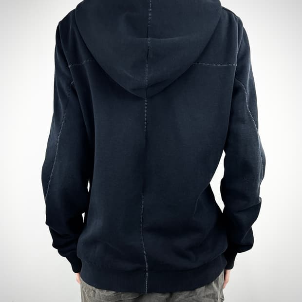 THOM KROM OVERLOCK GIMP HOOD ZIP UP