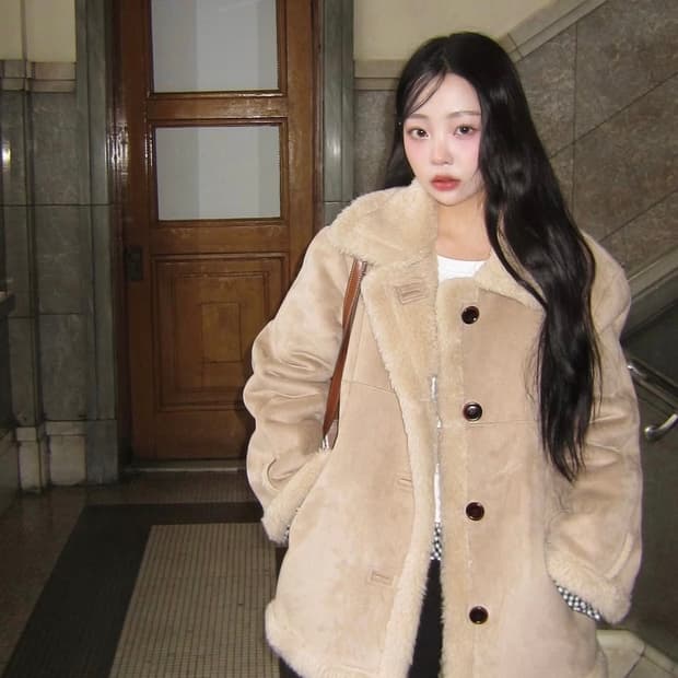 링서울 무스탕(민경착용)