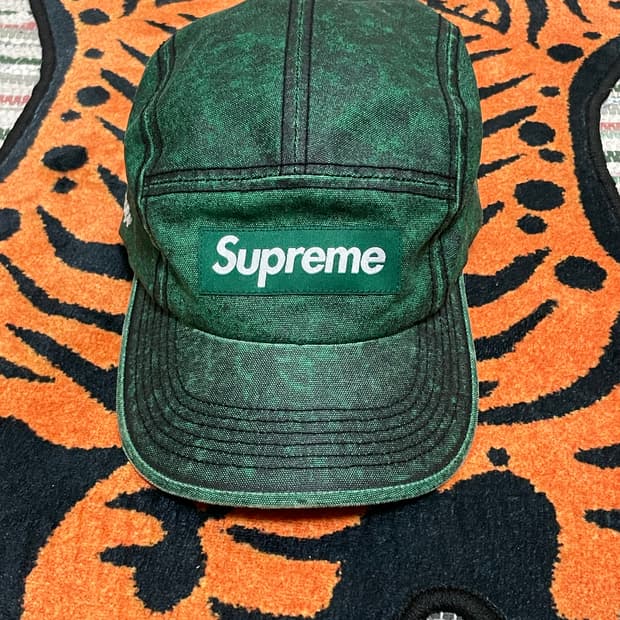 슈프림 그린 캠프캡 모자