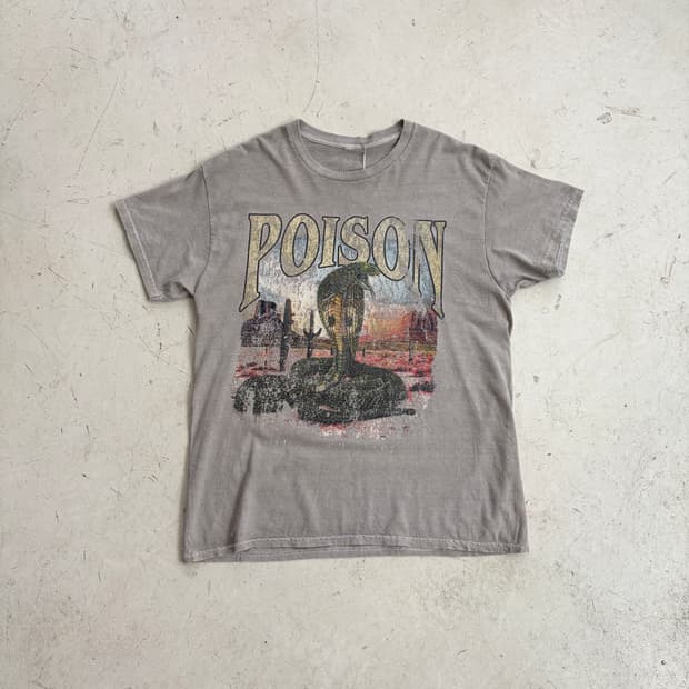 PacSun Poison 빈티지 밴드 반팔티 M