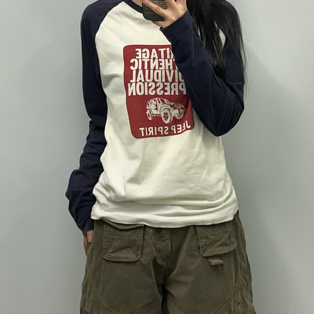 Jeep y2k 와투케 나그랑 롱슬리브