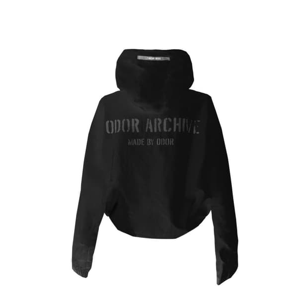 오도어 아노락 바람막이 (black)
