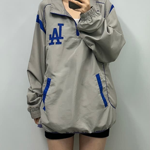 Vintage G3 la다저스 반집업 아노락 바람막이 
