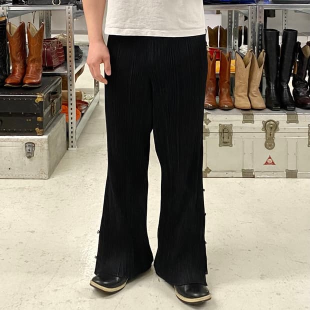 이세이 미야케 플리츠 플리즈 플레어 투웨이 플리츠 팬츠