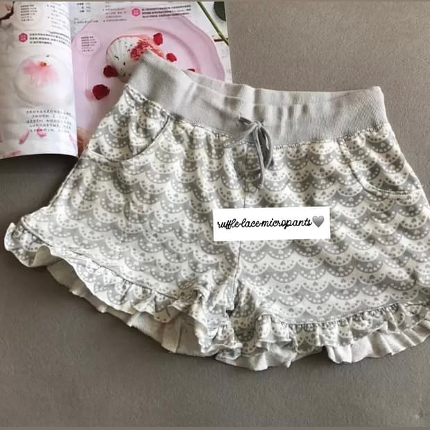 ruffle lace pants 러플 레이스팬츠 핀터레스트깔 stc