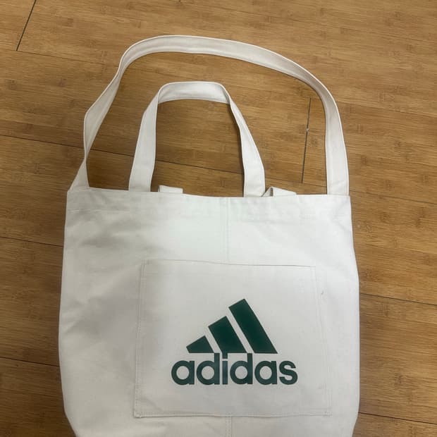 아디다스 화이트 에코백 그린