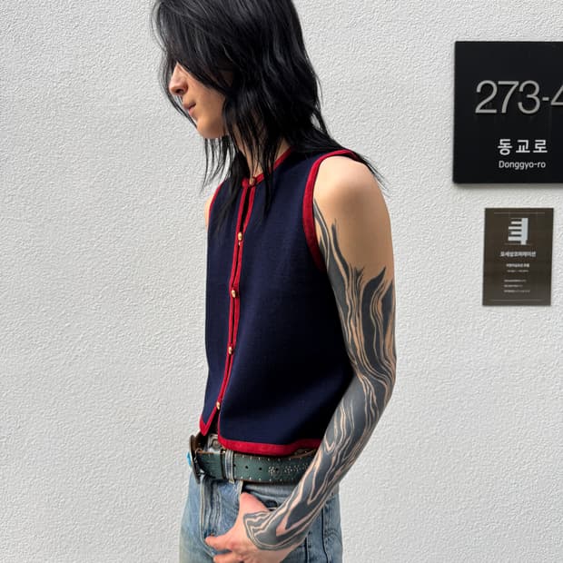 ELPARIS – Wool Knit Sleeveless Vest