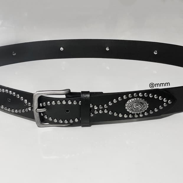 [Unisex] 웨스턴 아메리카 빈티지 가죽벨트