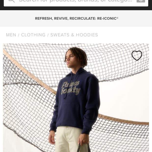 팜즈 소사이어티 Palmes Society 네이비 후드티