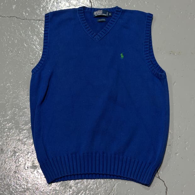 폴로 랄프로렌(Polo Ralph Lauren) 블루 니트 베스트