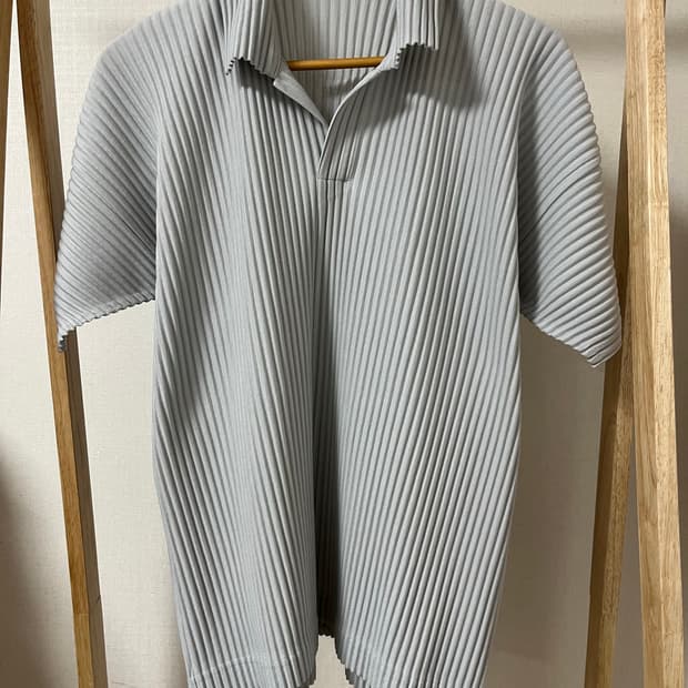 옴므플리세 플리츠 폴로 셔츠 3사이즈 정품