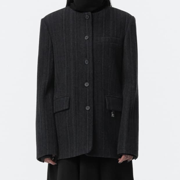 트리밍버드 스트라이프울자켓 판매해요