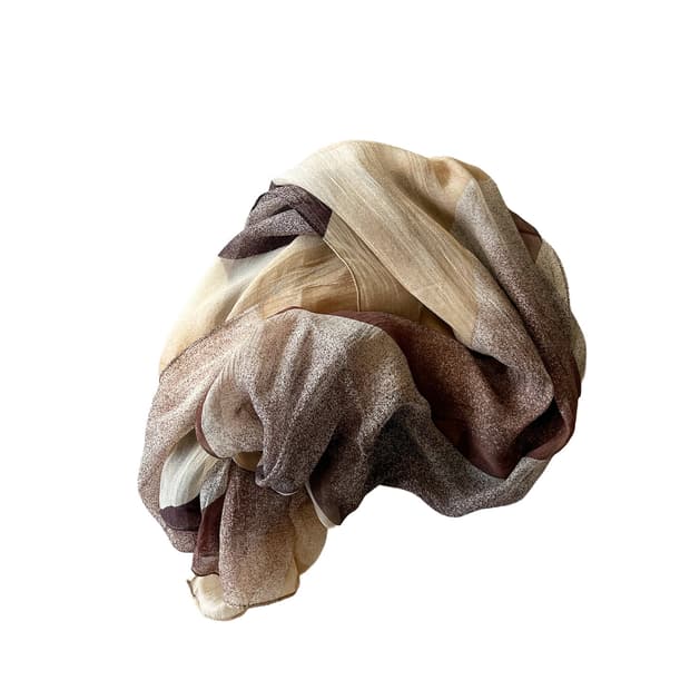 VINTAGE two-tone sheer scarf