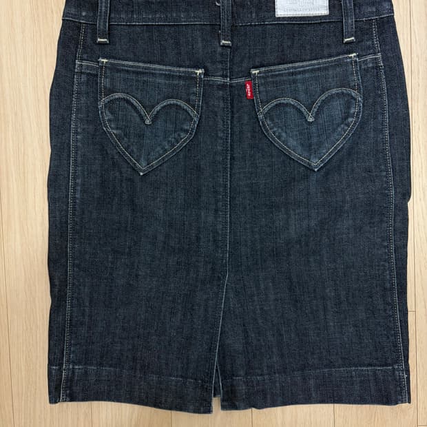 리바이스 실버텍 H라인 생지 미니스커트 26