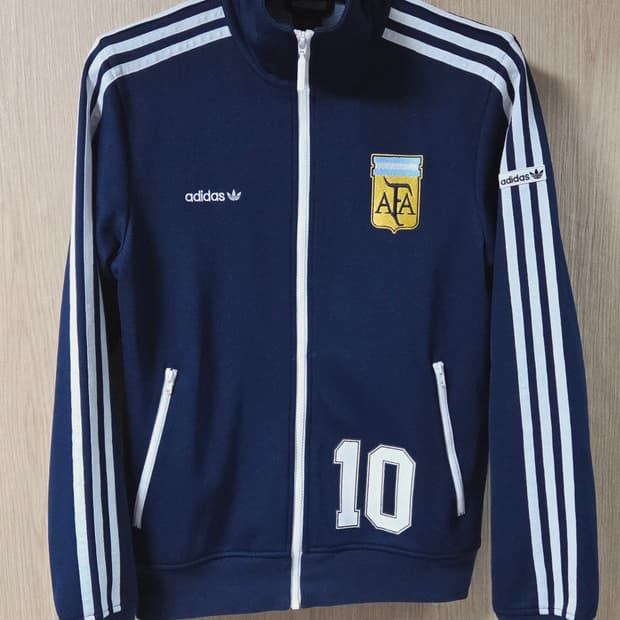 (착샷) 아디다스 아르헨티나 져지 트랙탑 메시 마라도나