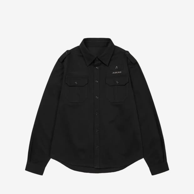 아캄 셔츠 1 Military Field Shirts (Black)