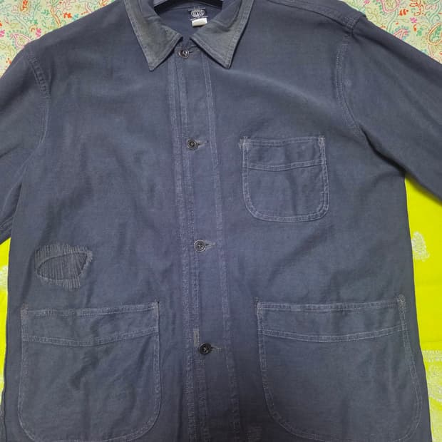 더블알엘 리페어드 저지워크자켓 블랙 M