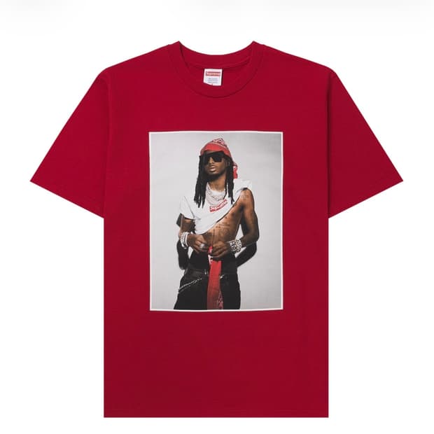 슈프림 플레이보이카티 포토티 레드 XL