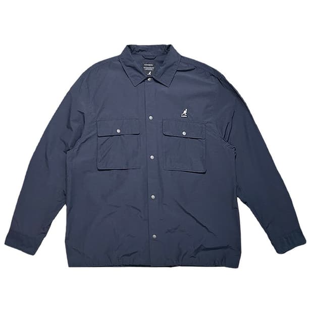 KANGOL 바람막이 셔츠 자켓 네이비 100