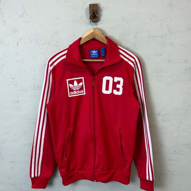 아디다스 빈티지 03 트랙탑 져지 레드