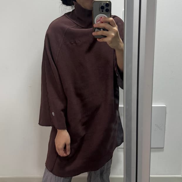 챔피온 기모 나그랑 7부소매 맨투맨 원피스