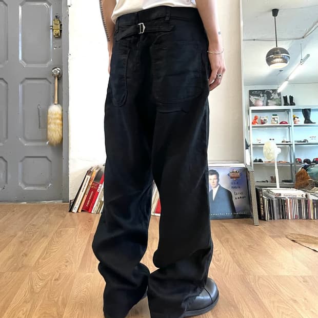 comme des garcons 꼼데 옴므 신치백 린넨 트라우저