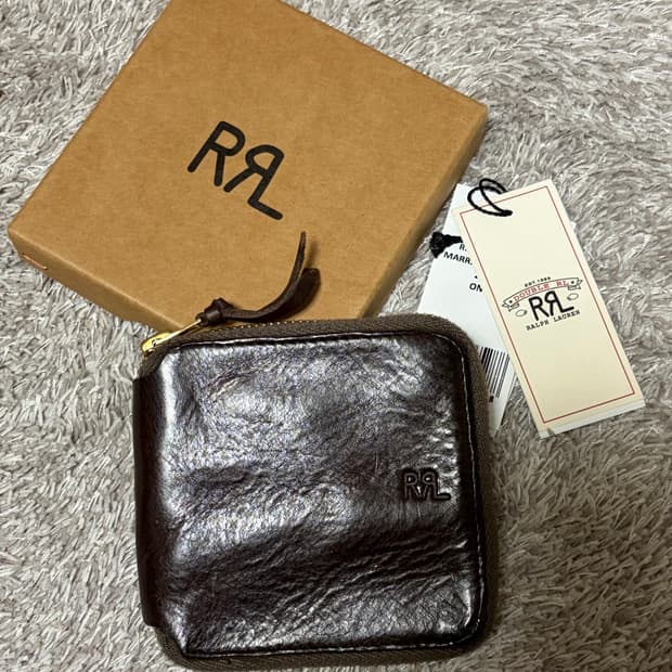 RRL 레더 지퍼 월렛 지갑 더블알엘