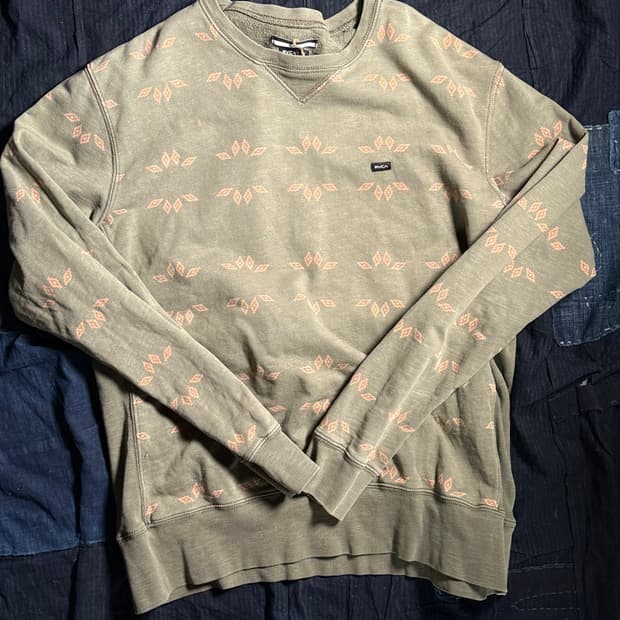 RVCA 올오버 패턴 롱슬리브 XL