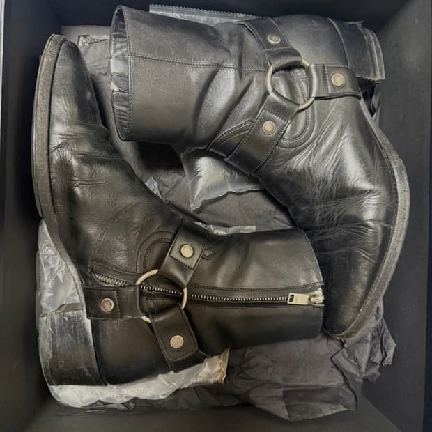 생로랑 하네스 부츠 40