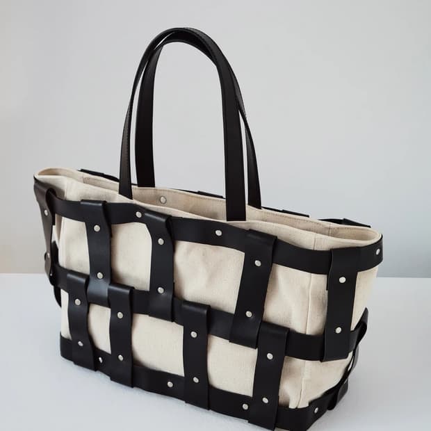 기마구아스 캔버스 쇼퍼백