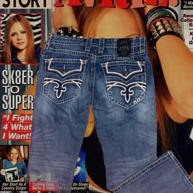 Y2k low straight vintage jeans