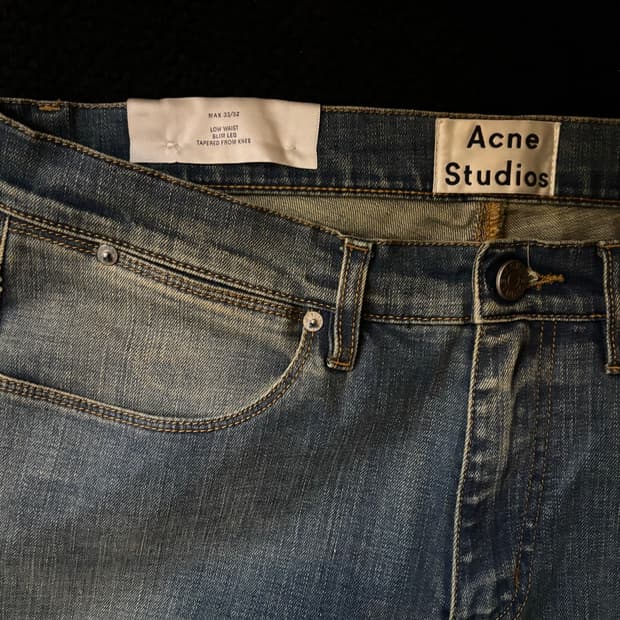 Acne Studios Max LT Prince Denim Pants