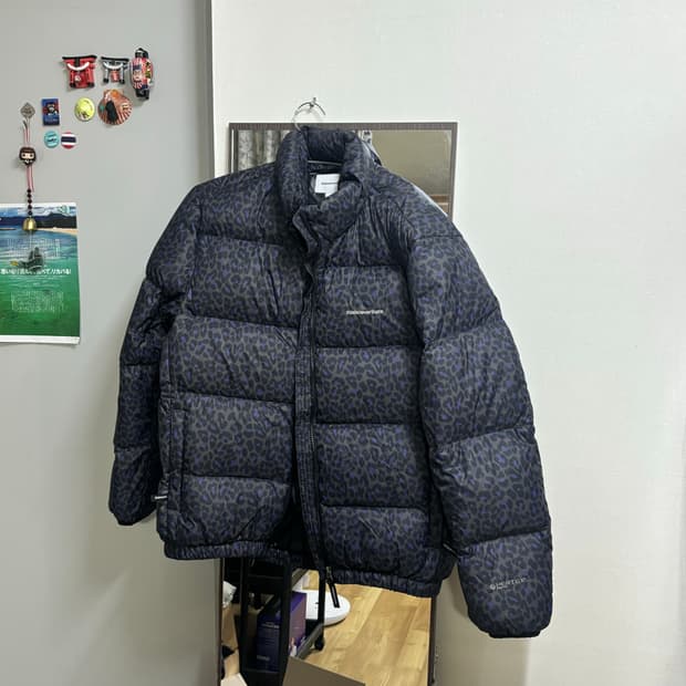 디스이즈네버댓 레오파드 패턴 패딩 S