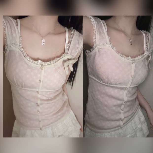 로디스포토 니트 리본 상의 ) 리즈리사 히메갸루 라떼갸루 stc