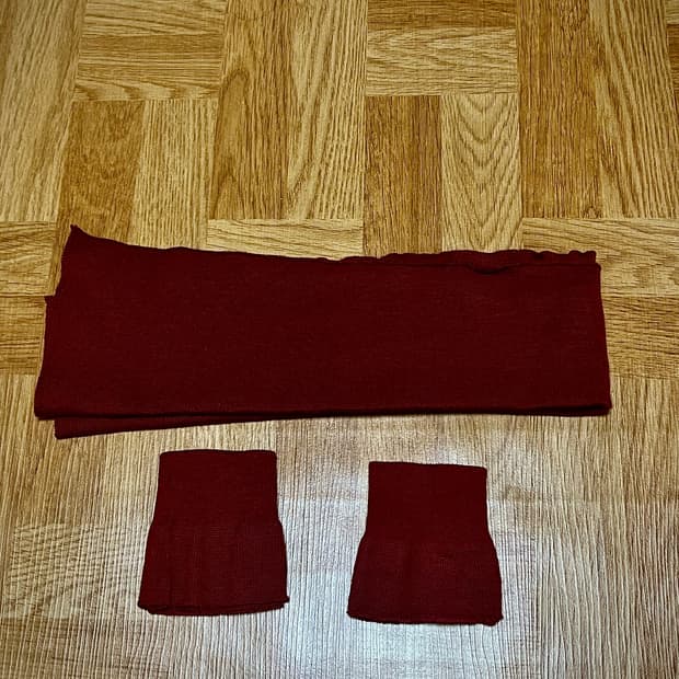 A-2 FLIGHT JACKET REPAIR KNIT SET (Red R