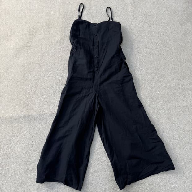 실측확인 빈티지 코튼 리넨 점프수트 0223T