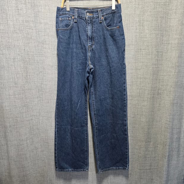 리바이스 여성 와이드 데님 청바지 